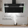 Hotte aspirante Klarstein 90 cm – Puissance et design avec éclairage d’ambiance